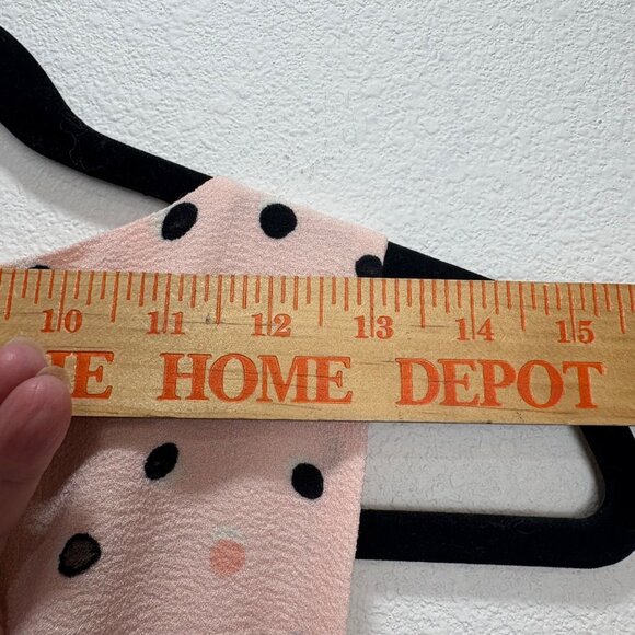 Elle Polka Dot Sleeveless Pink Midi Dress W/ Belt Size 16 - Picture 7 of 9